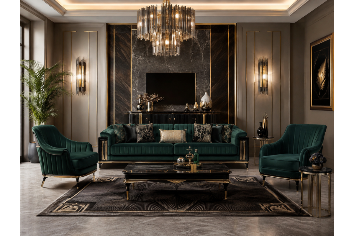 Ultra Premium Özel Üretim Oturma Odası Takımı
